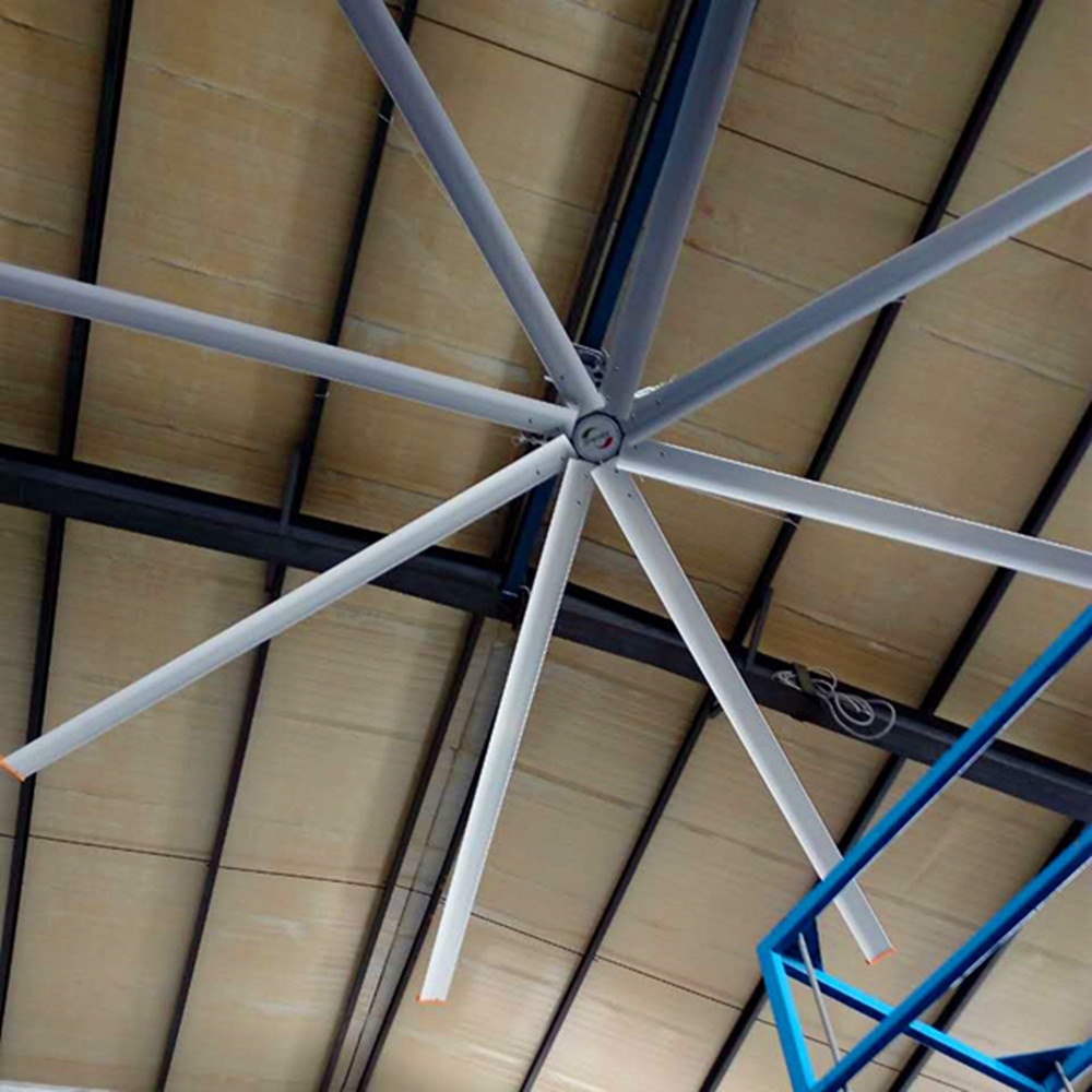 Fan de techo eléctrico de la cuchilla del metal del taller, fans de techo industriales de la tienda de 22 pies