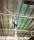Fans de techo del motor de CA HVLS 0.75kw fan de techo de 10 pies para las instalaciones grandes
