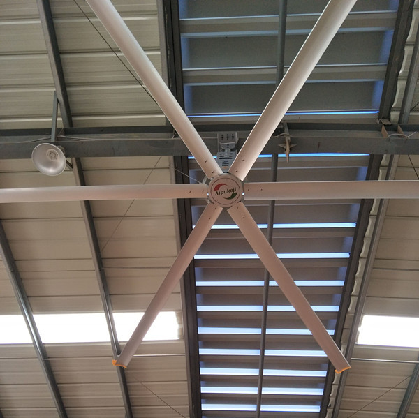 de poca velocidad en grandes cantidades de la fan de techo del gigante industrial de los 24ft con las cuchillas de la aleación de aluminio