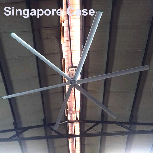 6 fans de techo grandes de las cuchillas 18 pies de ahorro de la energía de los 5.5m con el motor de Alemania