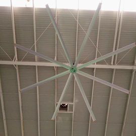 Fan de techo de poco ruido de la refrigeración por aire, fans de techo industriales grandes de la fábrica de HVLS
